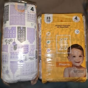 Two Packs Size 4 HelloBello Diapers